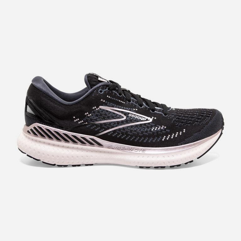 Brooks Women's Glycerin Gts 19 Max Cushion Road Running Shoes Singapore - Black/Ombre/Metallic/Misty